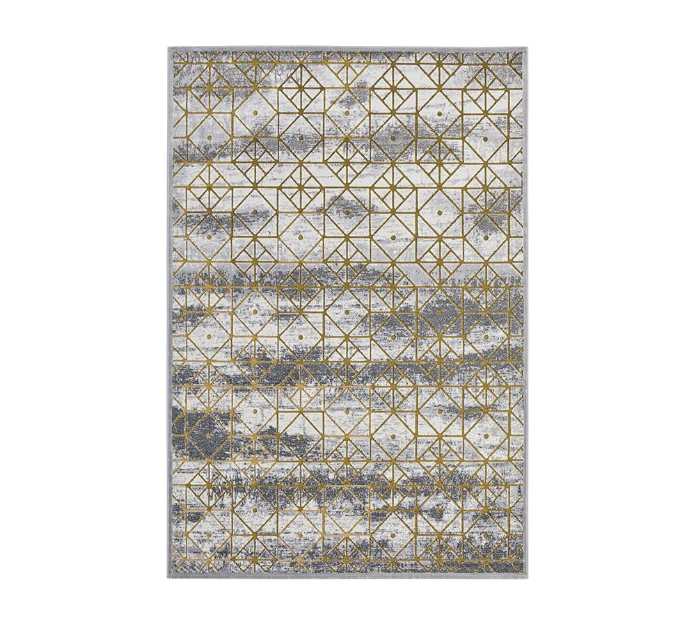 Tappeto Gold geometric 195X280