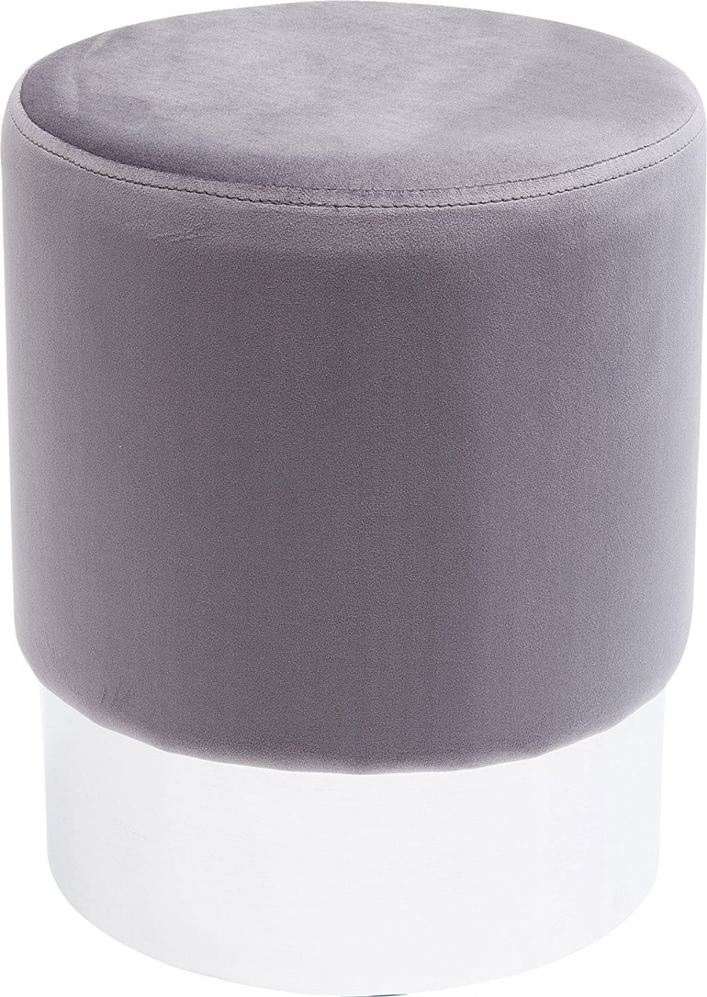 Pouf cherry grigio e argento