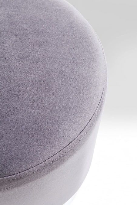 Pouf cherry grigio e argento