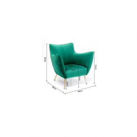 Poltrona Goldfinger verde